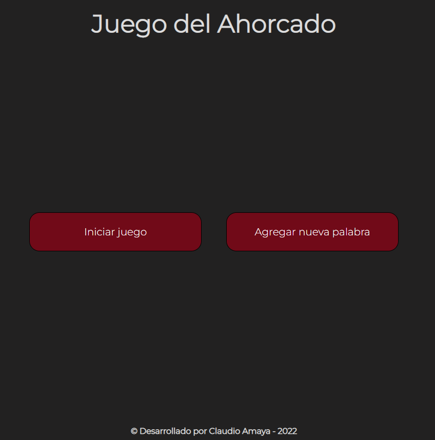 Imagen del Juego del Ahorcado